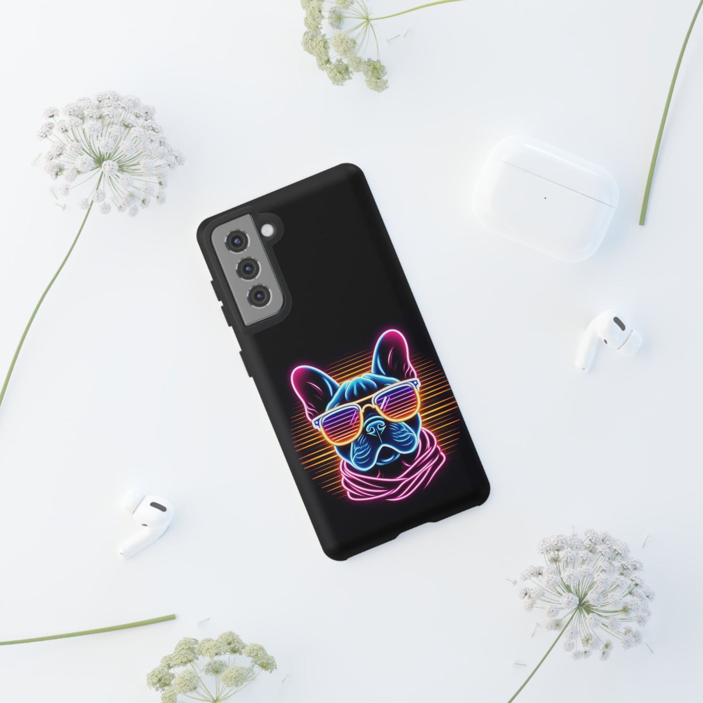 Neon French Bulldog Phone Case