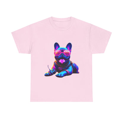 Womens neon French Bulldog T-shirt