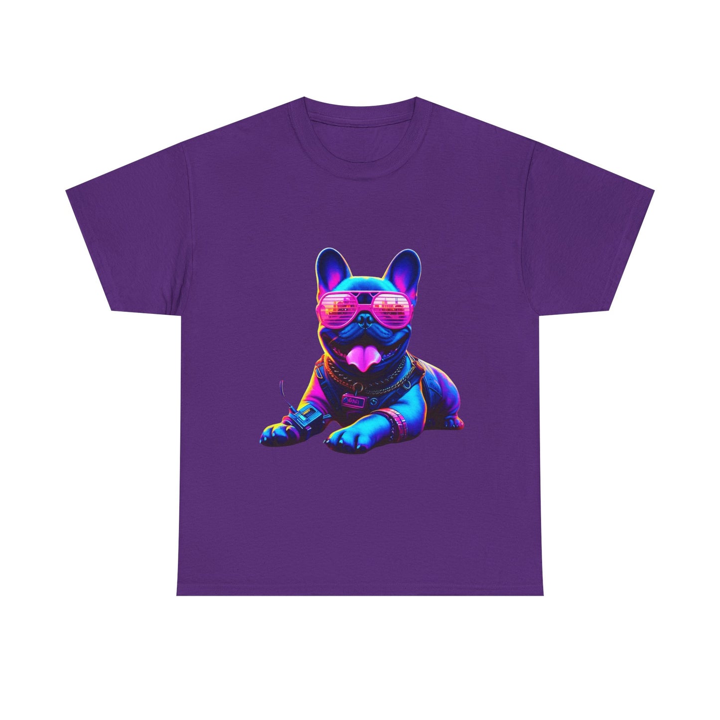 Womens neon French Bulldog T-shirt