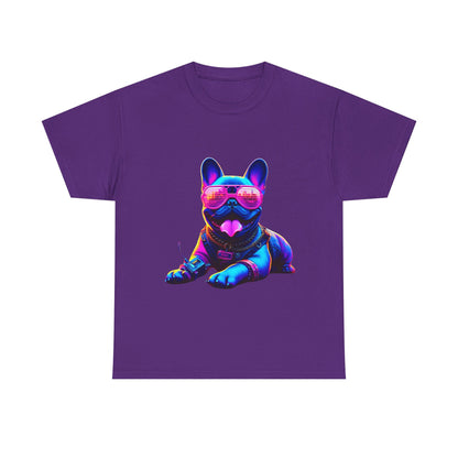 Womens neon French Bulldog T-shirt