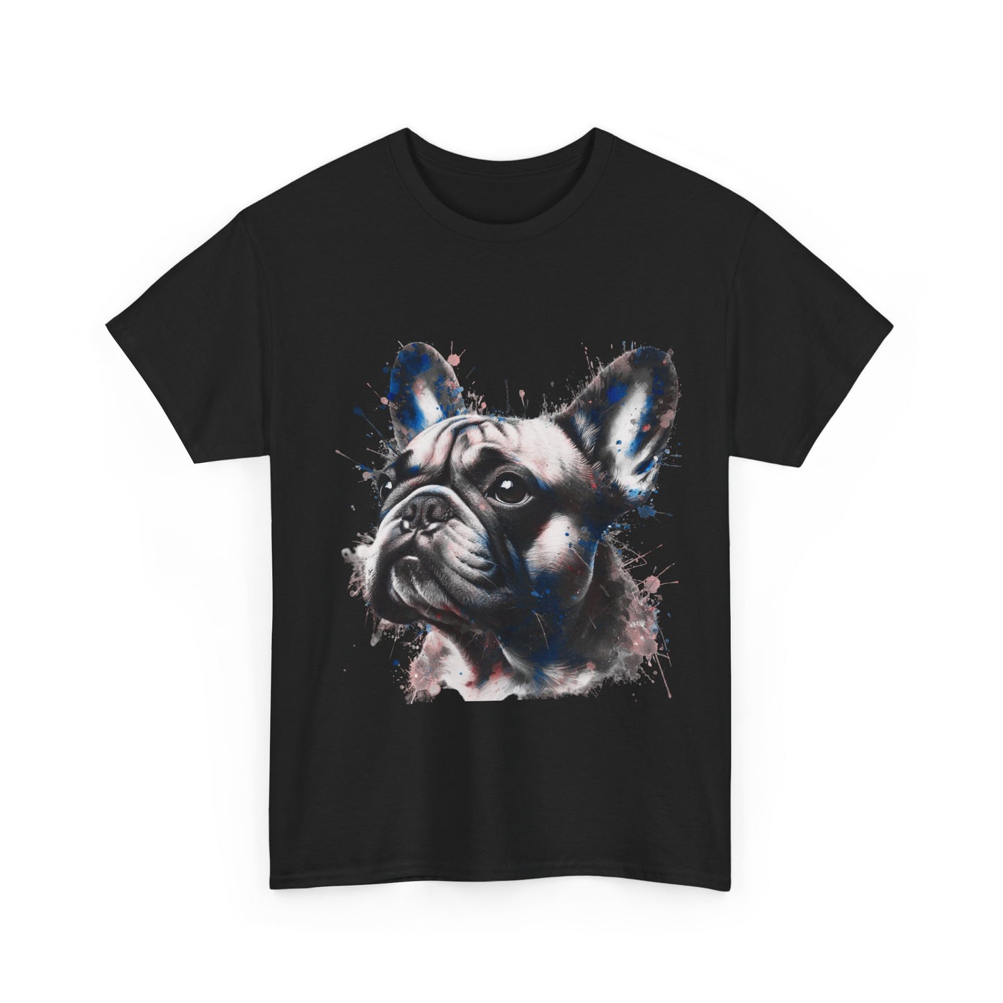 Mens colourful French Bulldog artistic T-shirt