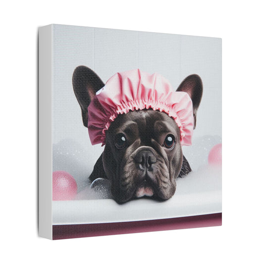 French Bulldog Bathroom Canvas