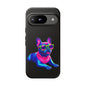 Neon French Bulldog phone case