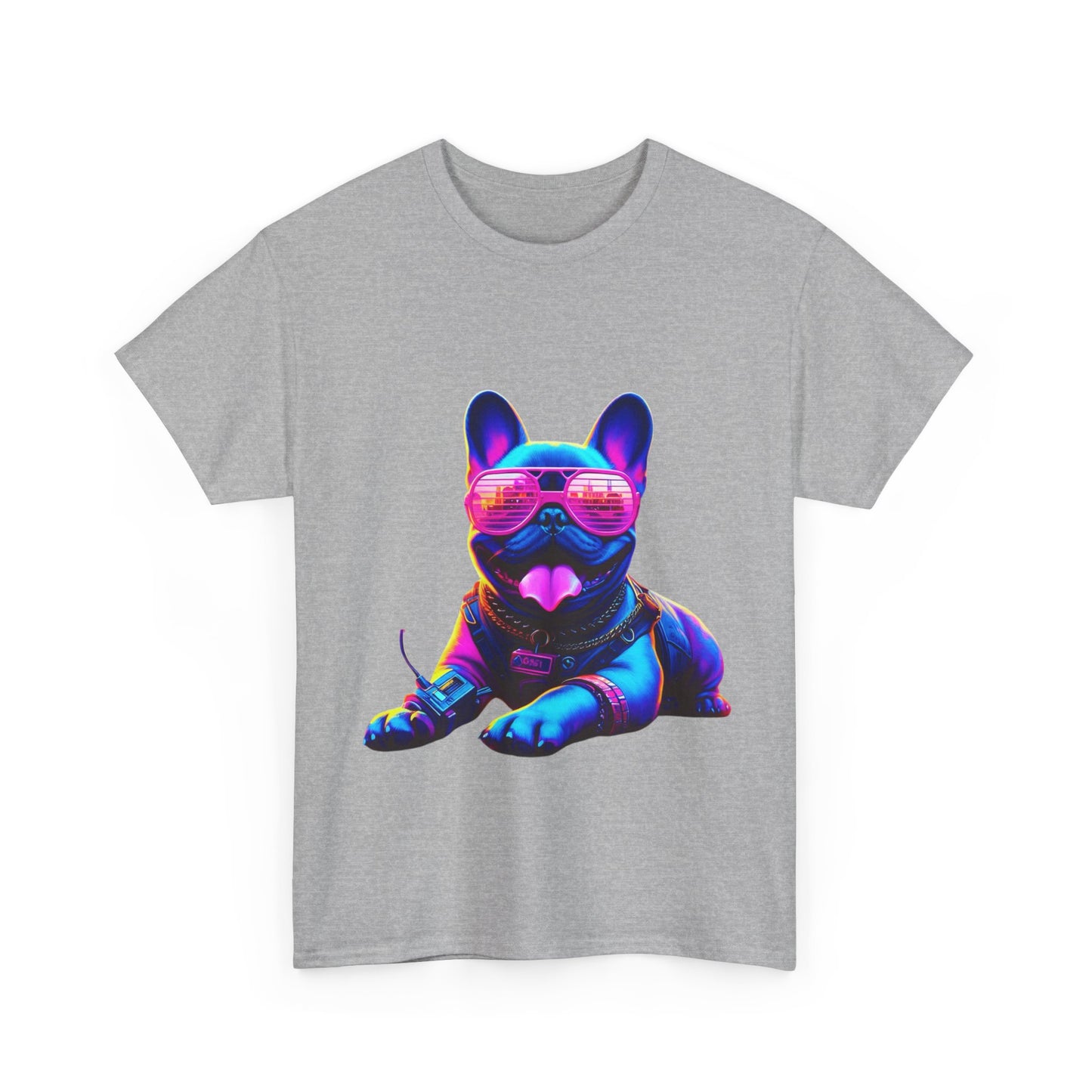 Womens neon French Bulldog T-shirt