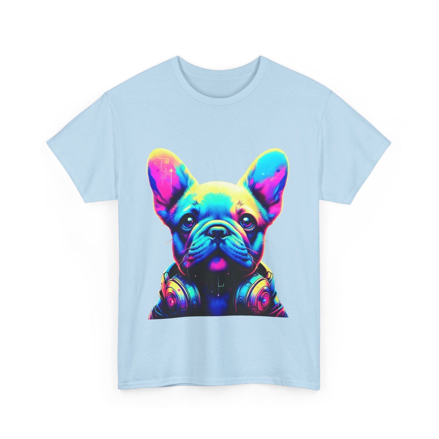 Womens neon French Bulldog T-shirt