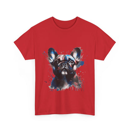 Mens Colourful French Bulldog artistic T-shirt