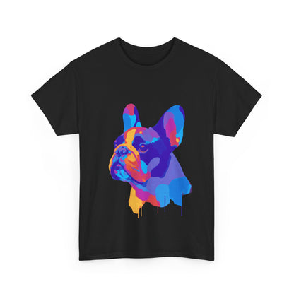 Mens Colourful French Bulldog artistic T-shirt