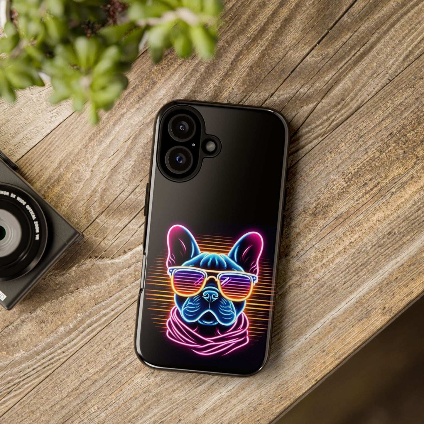 Neon French Bulldog Phone Case