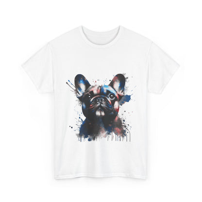 Mens Colourful French Bulldog artistic T-shirt