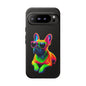 Neon French Bulldog phone case