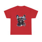 Mens Colourful French Bulldog artistic T-shirt