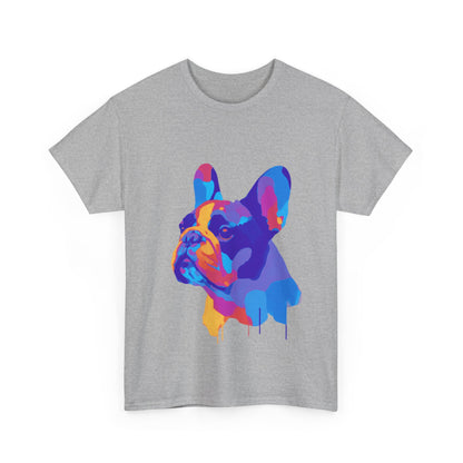 Mens Colourful French Bulldog artistic T-shirt