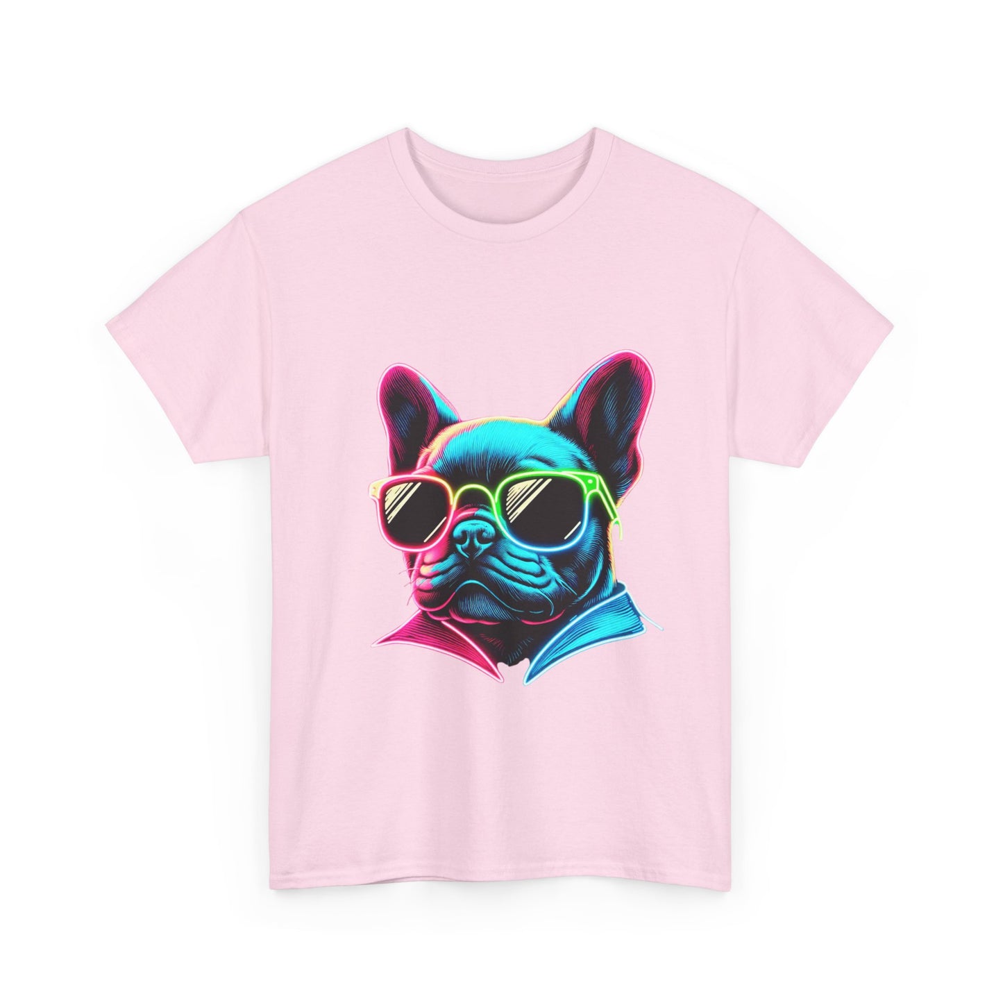 Womens neon French Bulldog T-shirt