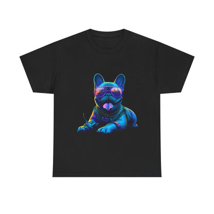 Mens neon French Bulldog T-shirt