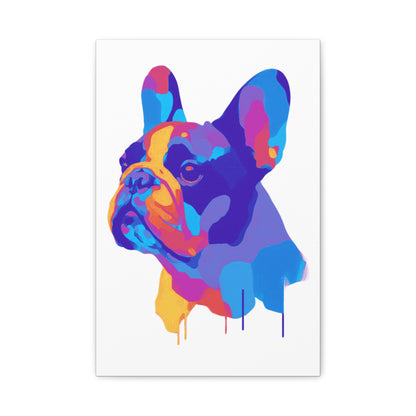 Artistic French Bulldog Canvas