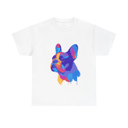Mens Colourful French Bulldog artistic T-shirt