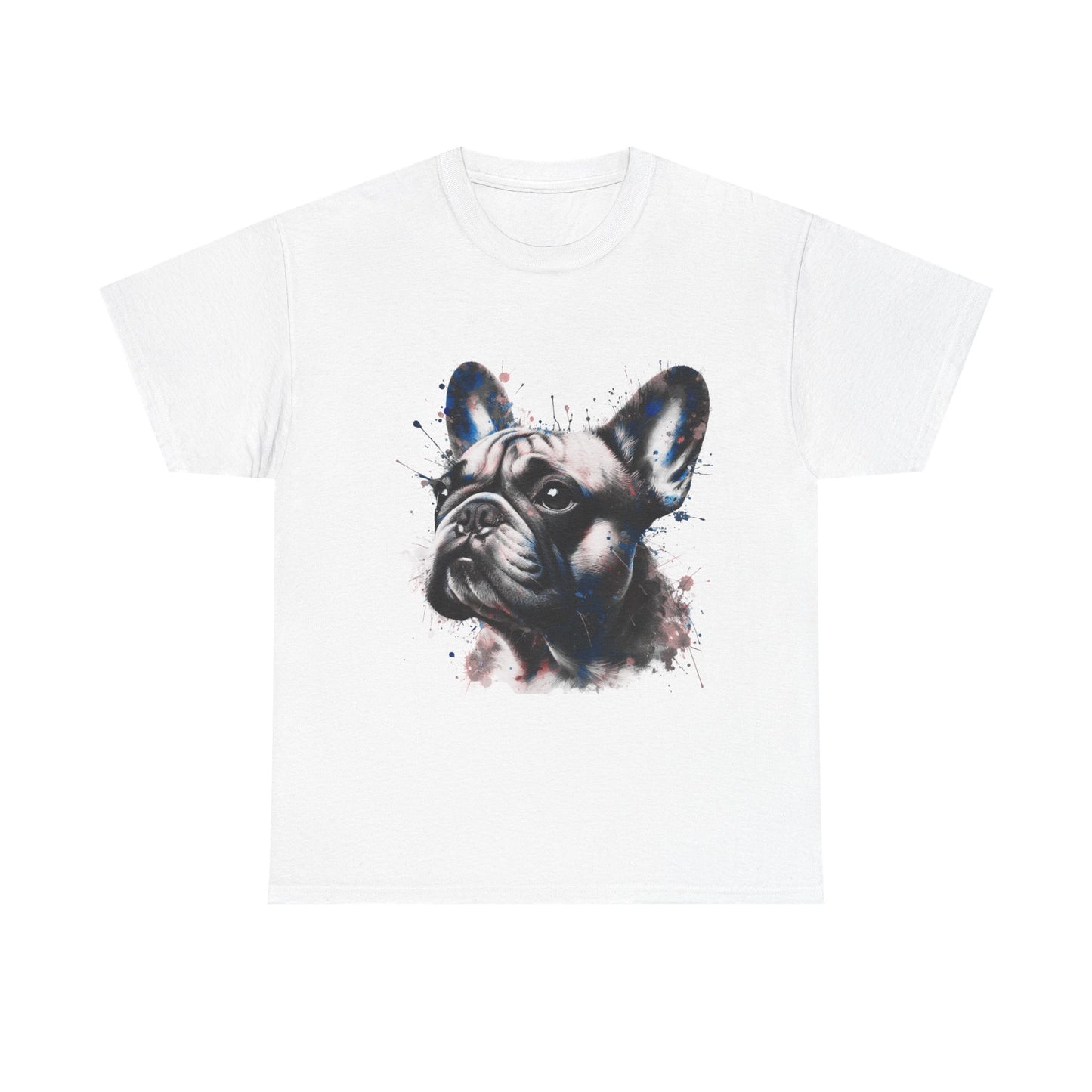 Mens colourful French Bulldog artistic T-shirt