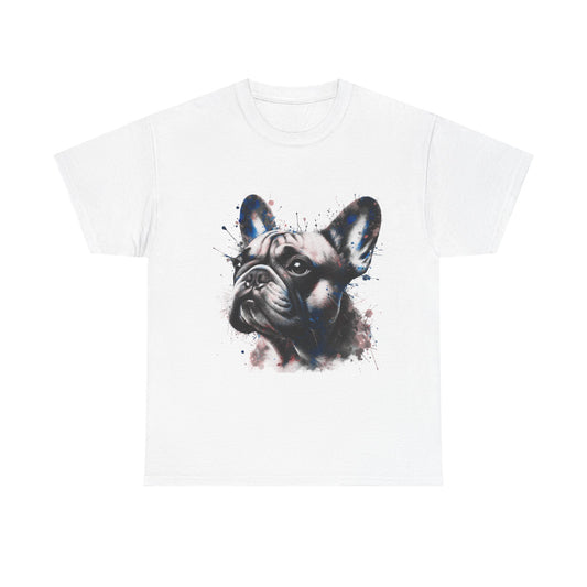 Mens colourful French Bulldog artistic T-shirt