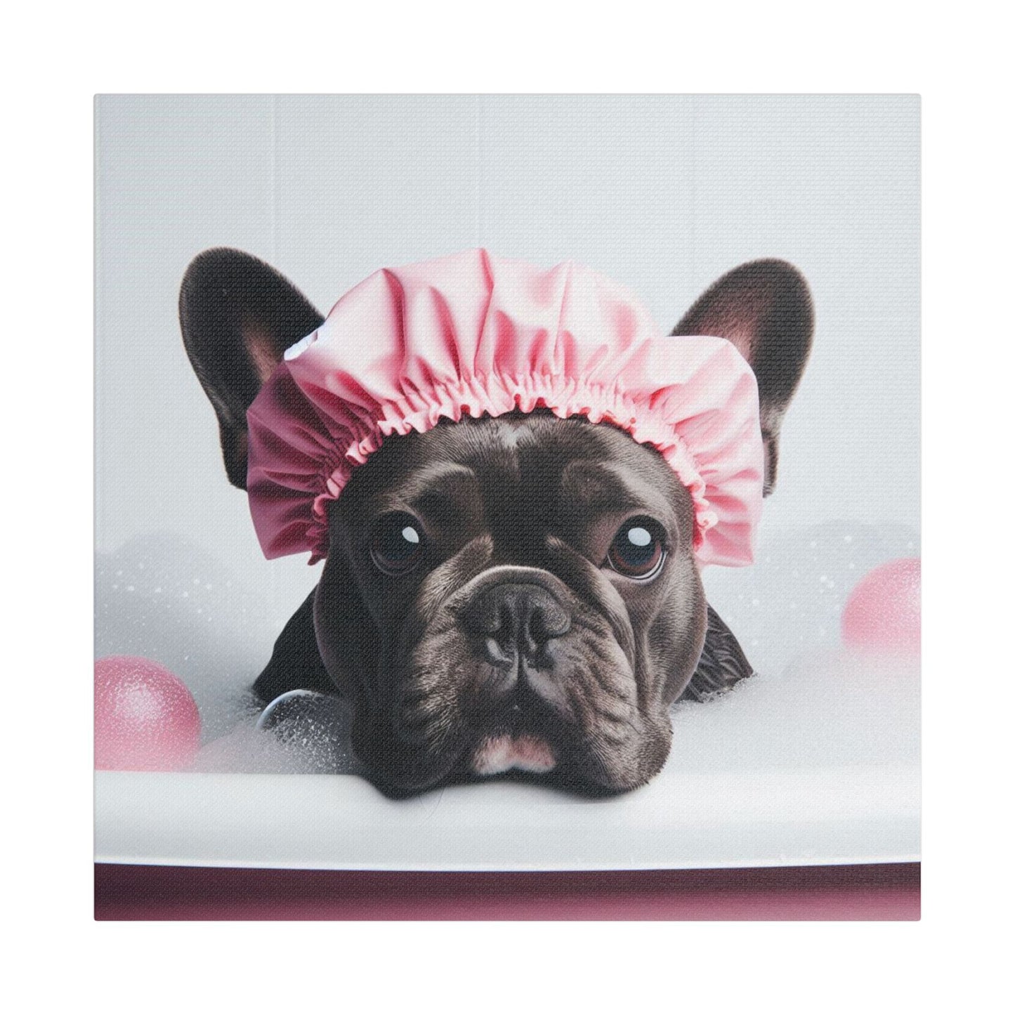 French Bulldog Bathroom Canvas