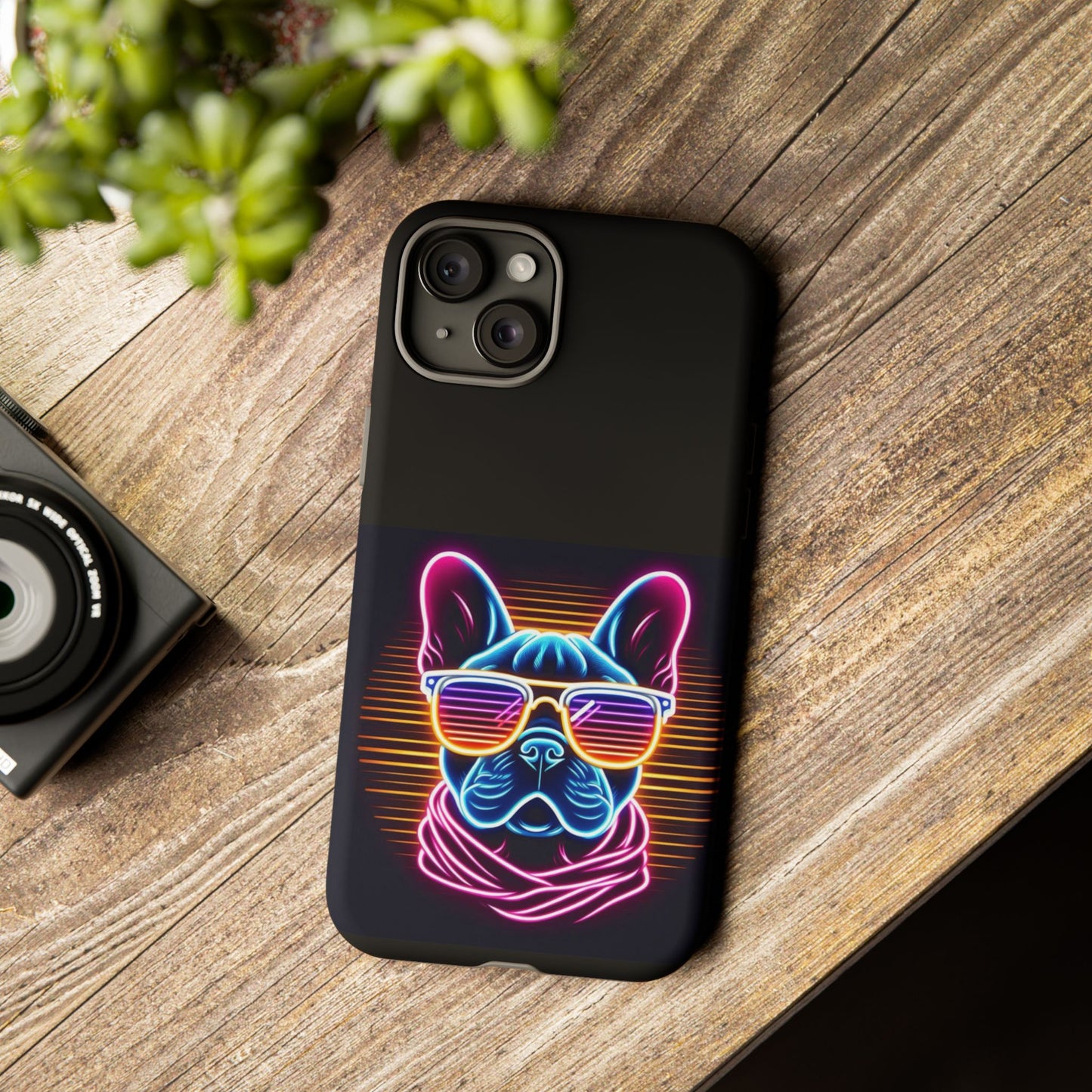 Neon French Bulldog Phone Case