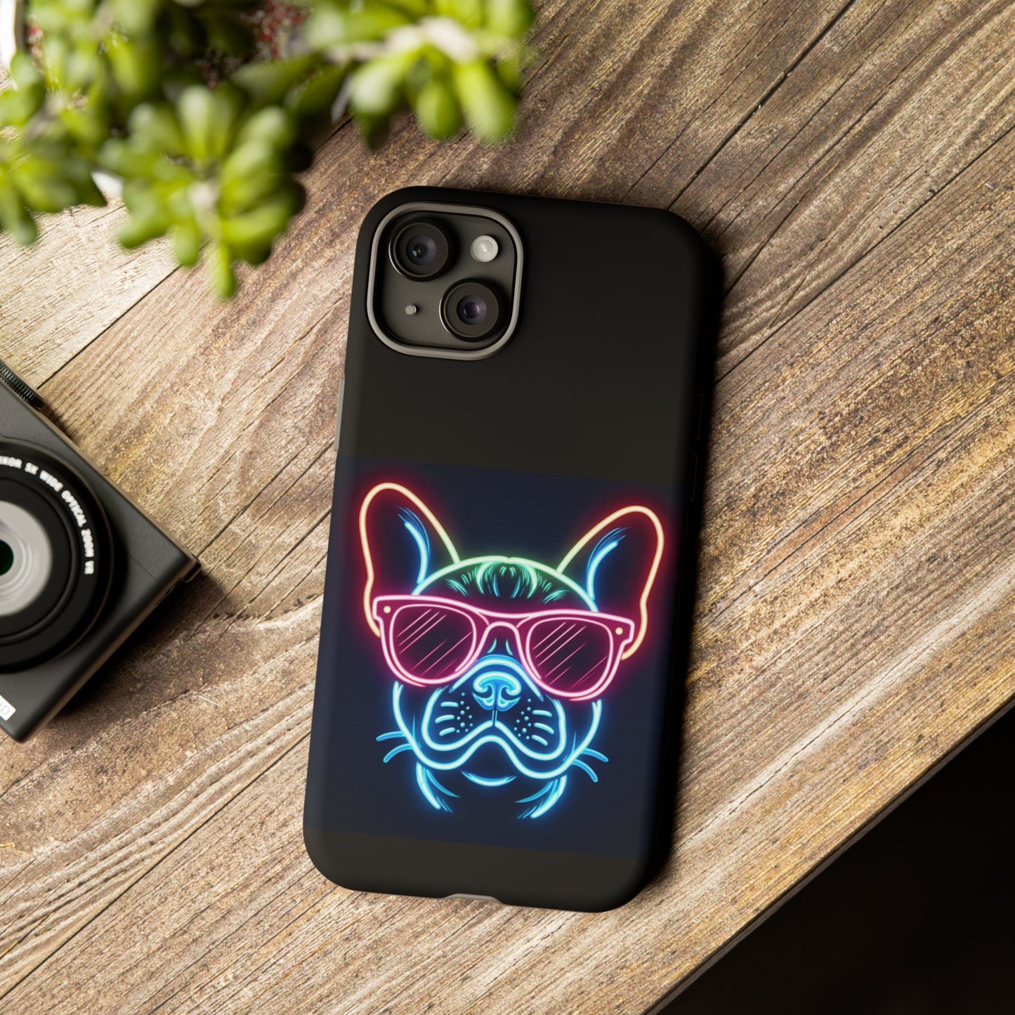 Neon French Bulldog Phone Case