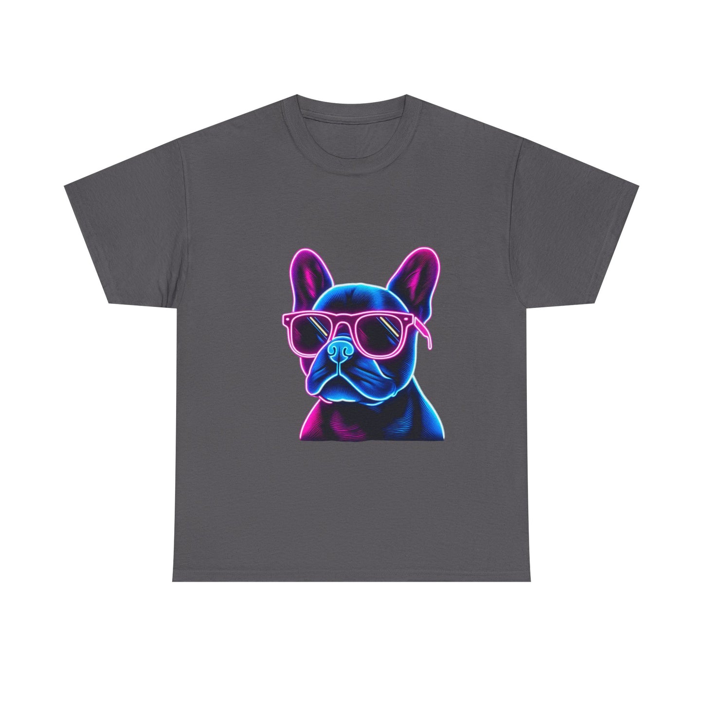 Mens neon French Bulldog T-shirt