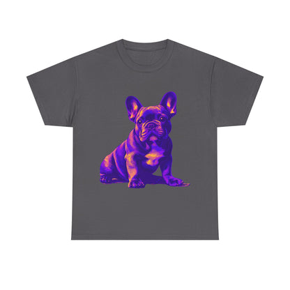 Womens Colourful French Bulldog artistic T-shirt