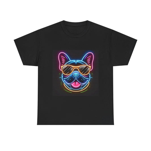 Mens neon French Bulldog T-shirt