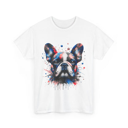 Mens Colourful French Bulldog artistic T-shirt