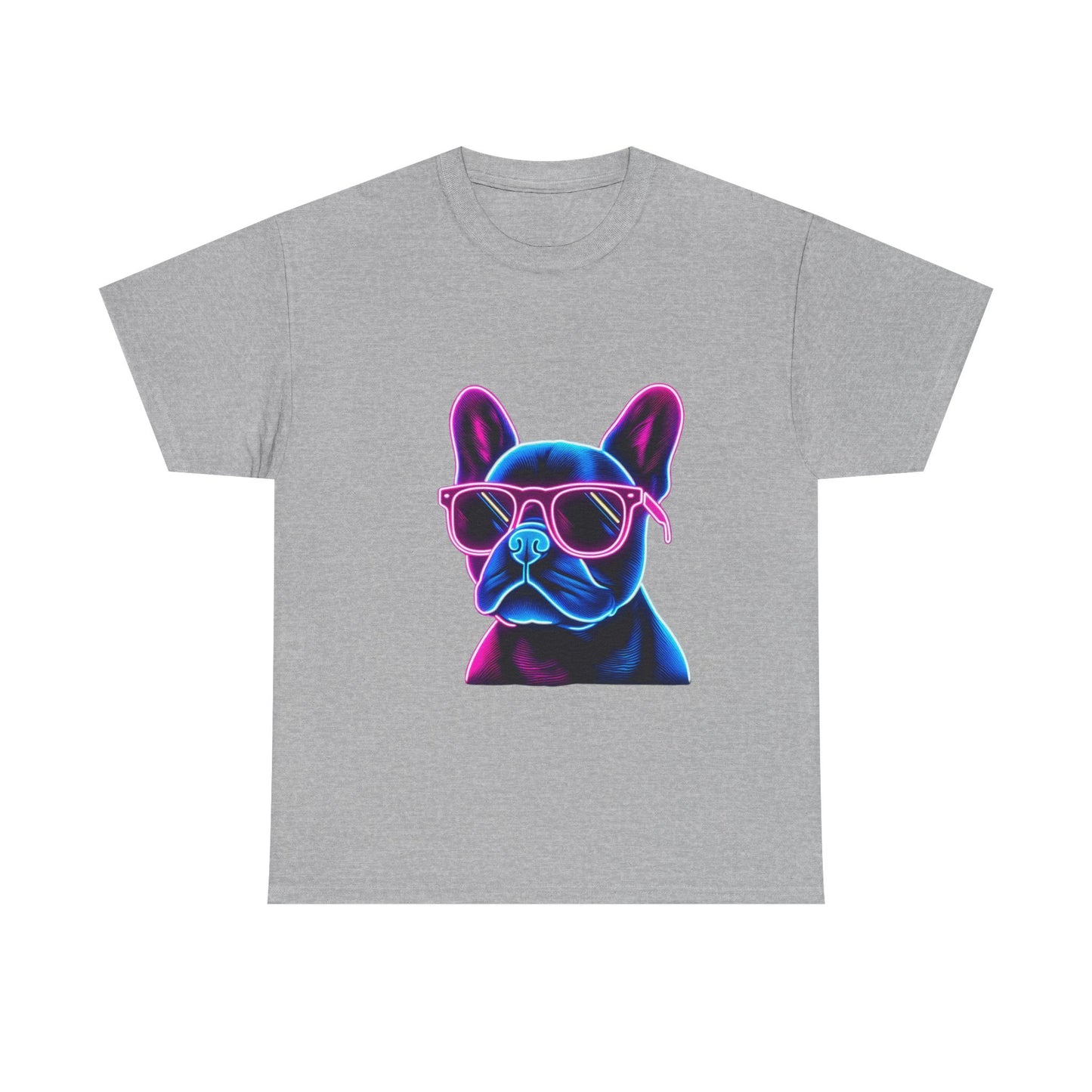 Mens neon French Bulldog T-shirt