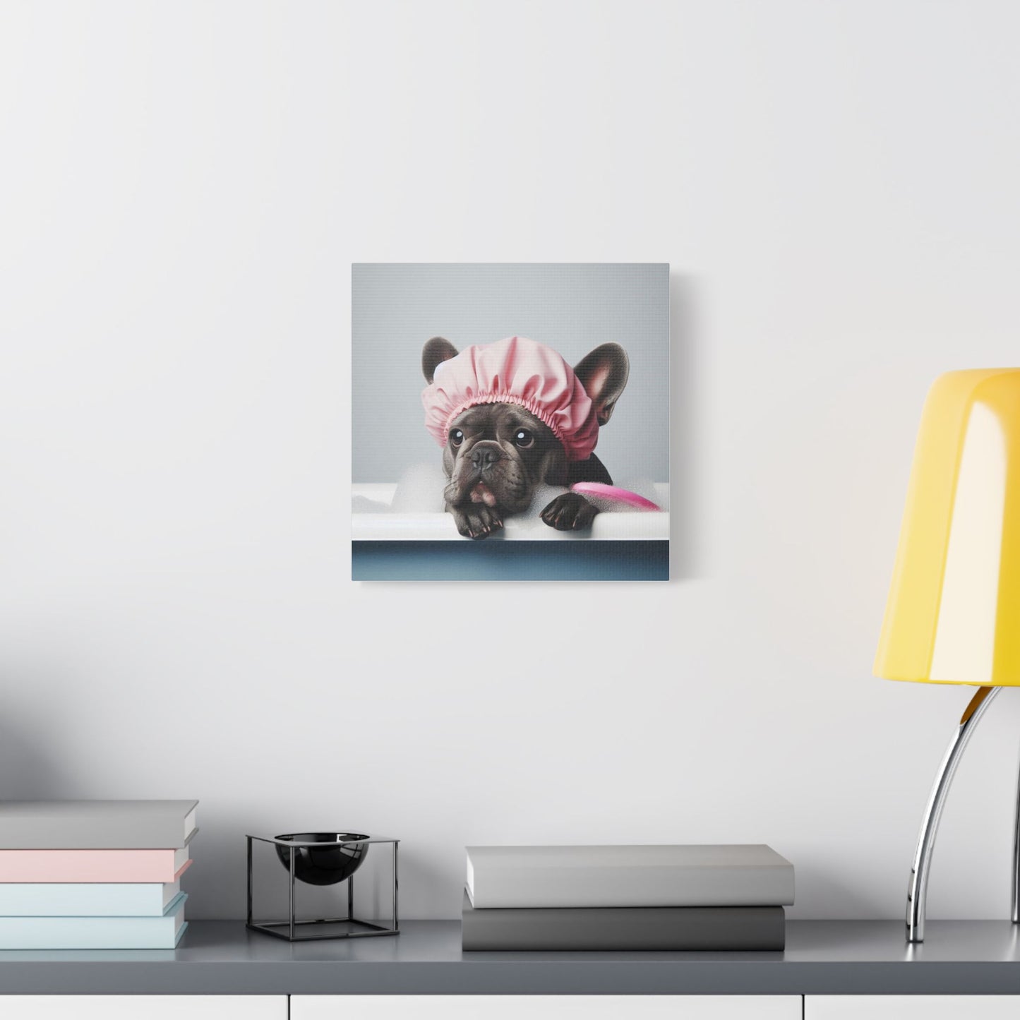 French Bulldog Bathroom Canvas