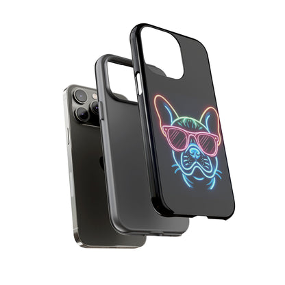 Neon French Bulldog Phone Case