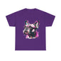 Womens Colourful French Bulldog artistic T-shirt