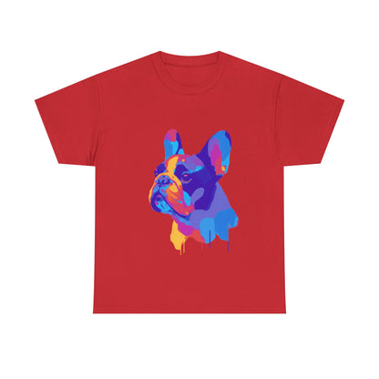 Mens Colourful French Bulldog artistic T-shirt