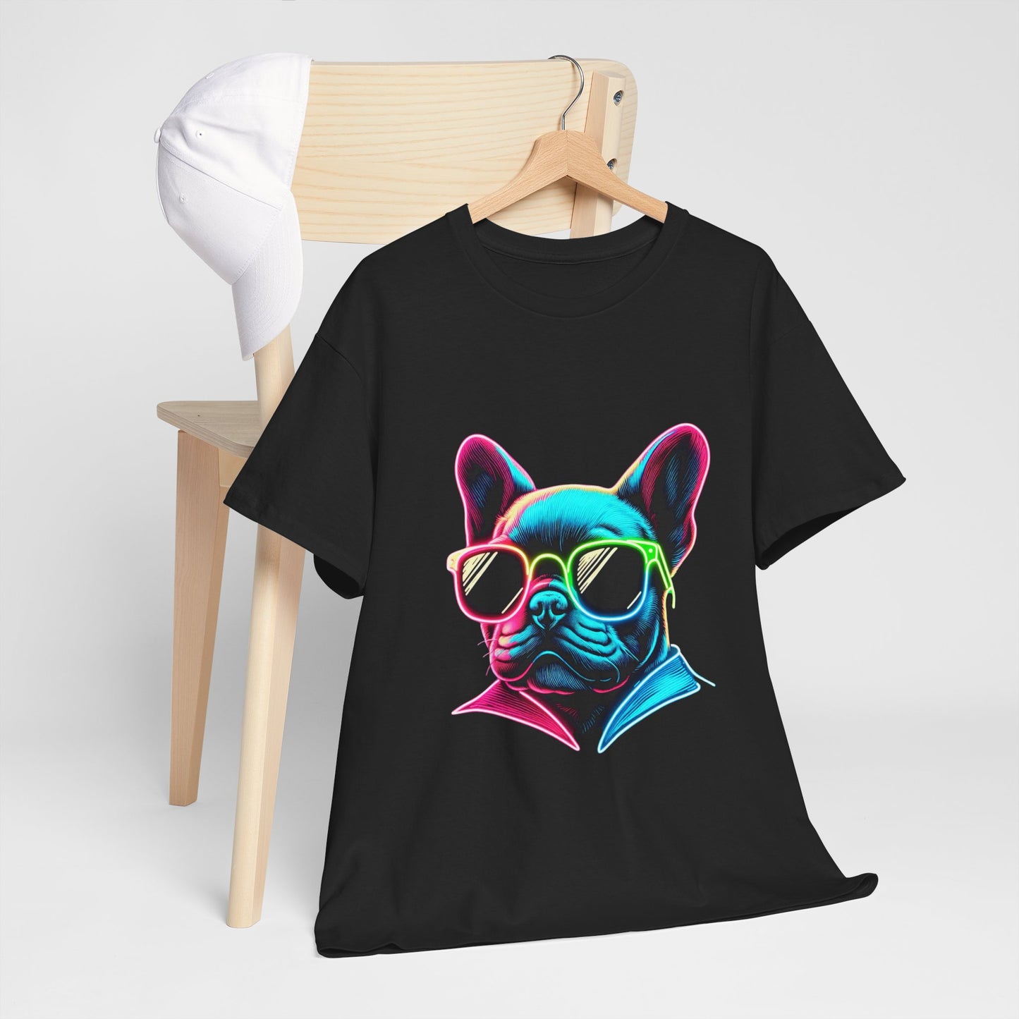 Womens neon French Bulldog T-shirt