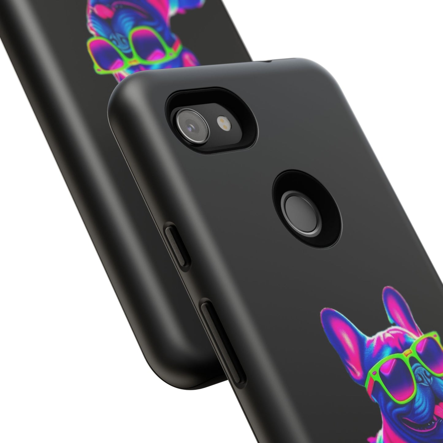 Neon French Bulldog phone case