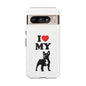 I Love My French Bulldog Phone Case