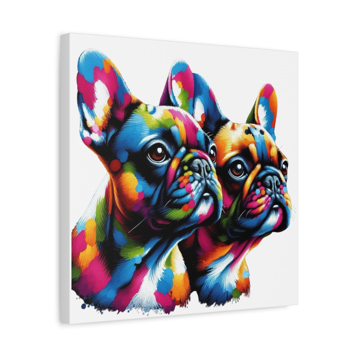 Artistic French Bulldog Canvas