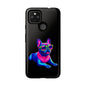 Neon French Bulldog phone case