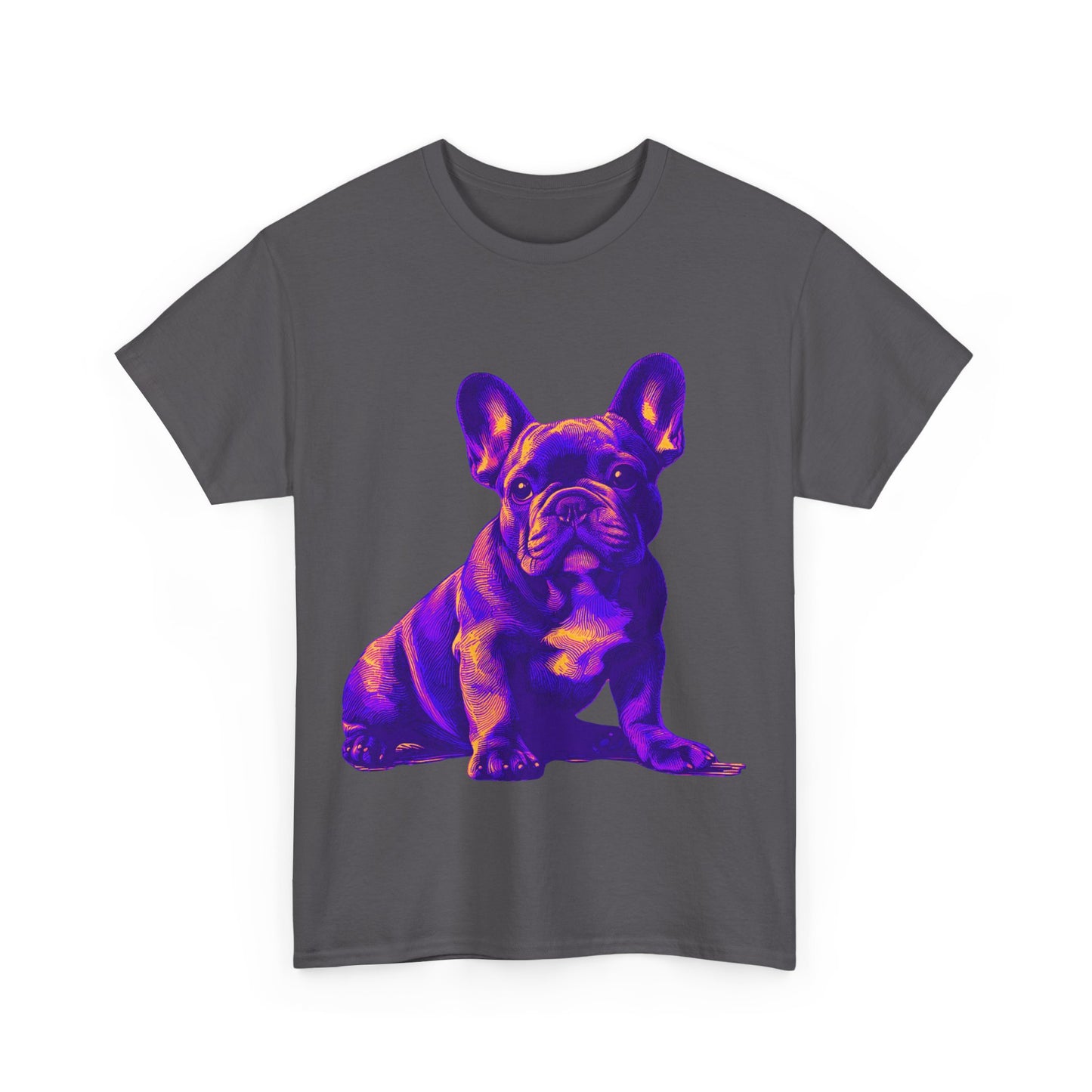 Womens Colourful French Bulldog artistic T-shirt