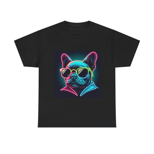 Womens neon French Bulldog T-shirt