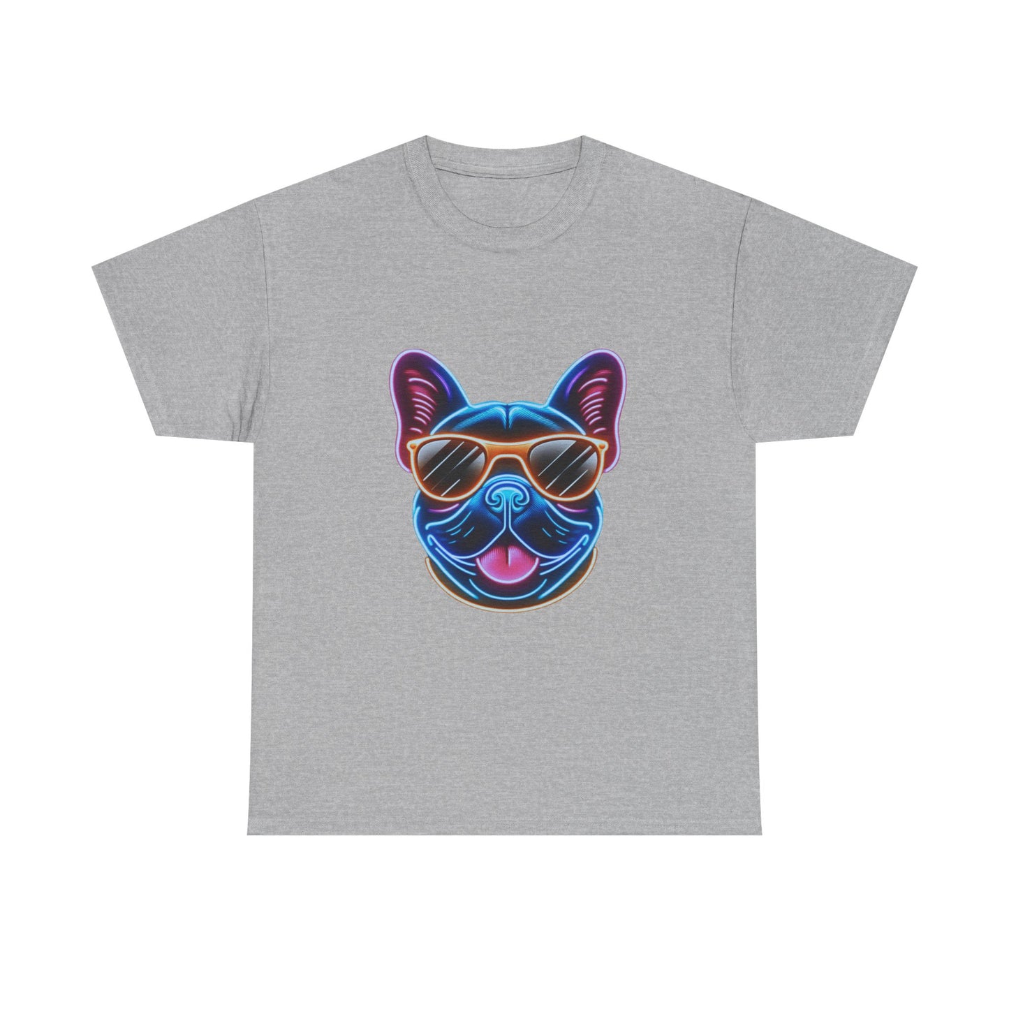 Mens neon French Bulldog T-shirt