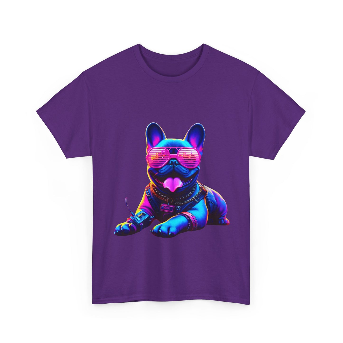 Womens neon French Bulldog T-shirt