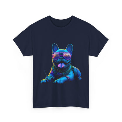 Mens neon French Bulldog T-shirt