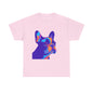 Womens Colourful French Bulldog artistic T-shirt