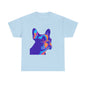 Womens Colourful French Bulldog artistic T-shirt