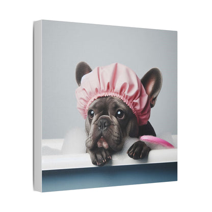 French Bulldog Bathroom Canvas