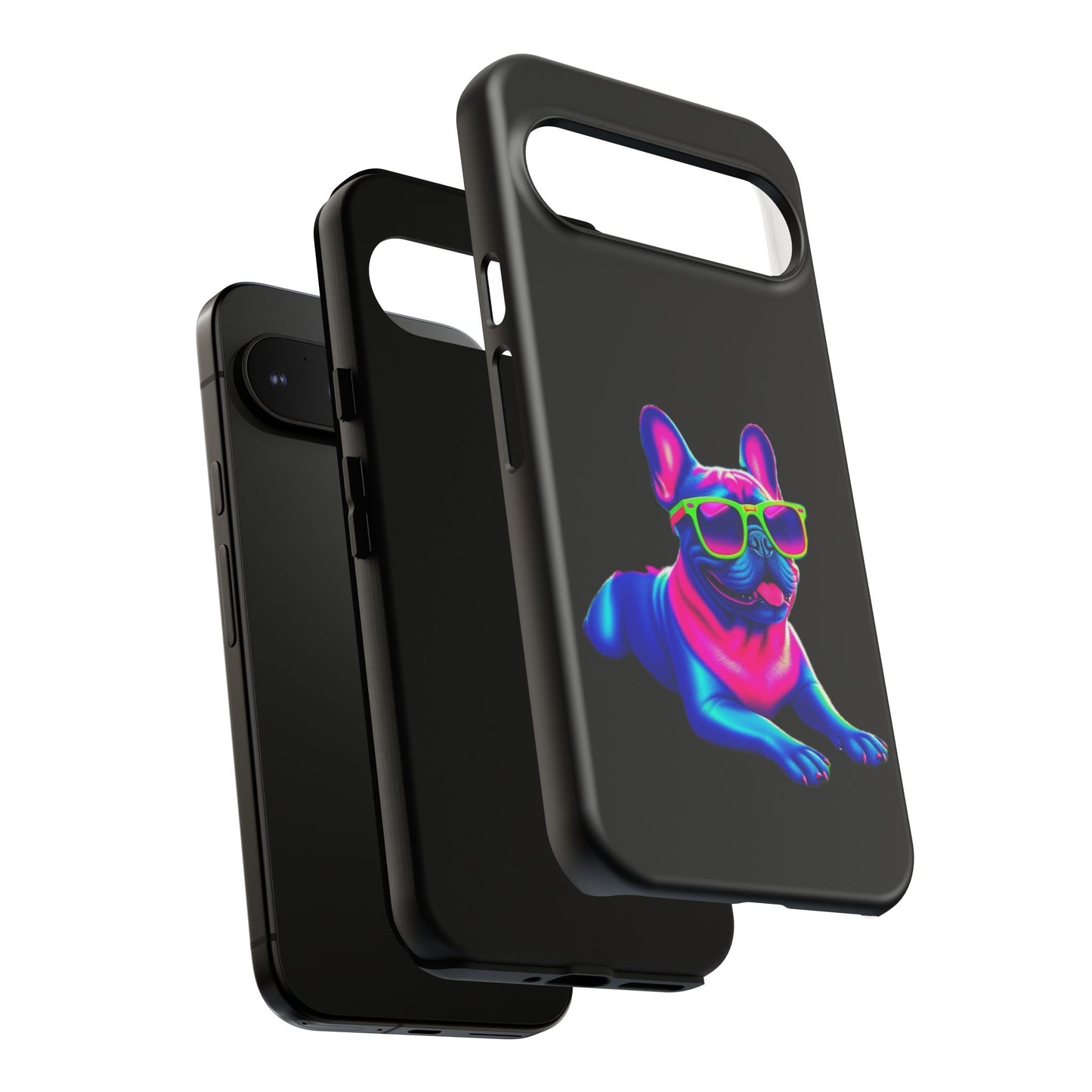 Neon French Bulldog phone case