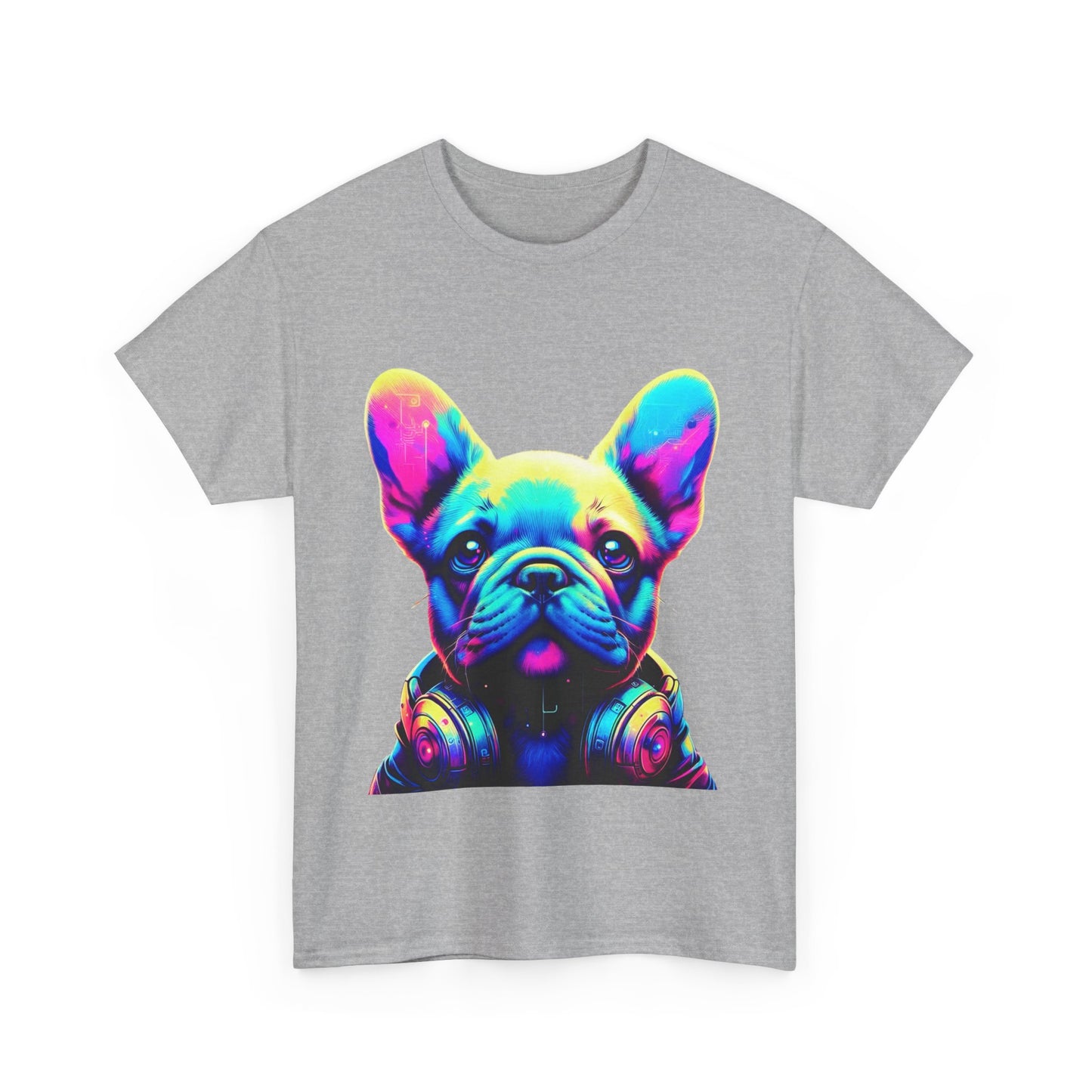 Mens neon French Bulldog T-shirt