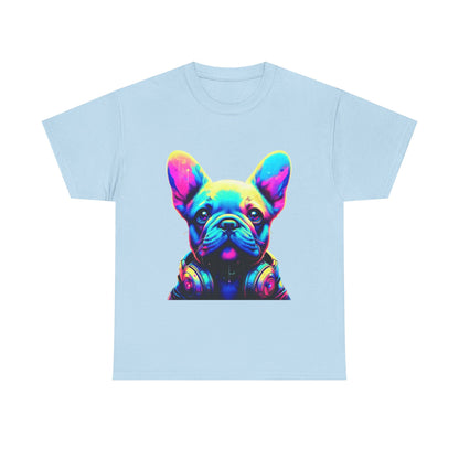 Womens neon French Bulldog T-shirt